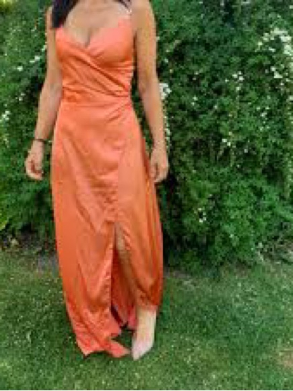 🌺5/$25🌺NWT-Satin Slip Maxi Dress in Burnt Orange